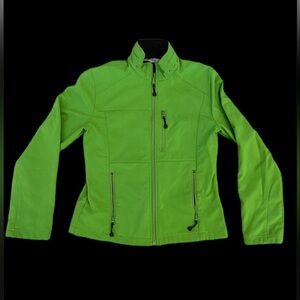 Fjall Womens Green Fleece Lined Polyester Full Zip Jacket Size XS